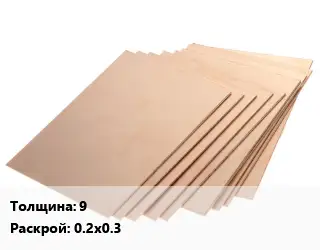 Винипласт лист 9 0.2х0.3